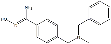 4-{[benzyl(methyl)amino]methyl}-N'-hydroxybenzenecarboximidamide 结构式