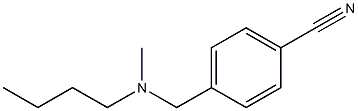 4-{[butyl(methyl)amino]methyl}benzonitrile 结构式