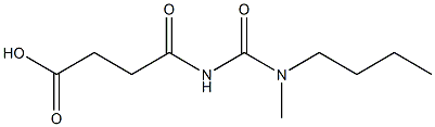 4-{[butyl(methyl)carbamoyl]amino}-4-oxobutanoic acid 结构式