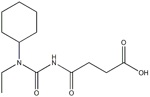 4-{[cyclohexyl(ethyl)carbamoyl]amino}-4-oxobutanoic acid 结构式