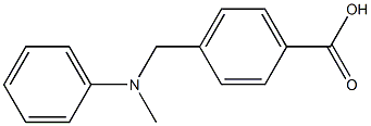 4-{[methyl(phenyl)amino]methyl}benzoic acid 结构式