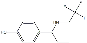 4-{1-[(2,2,2-trifluoroethyl)amino]propyl}phenol 结构式