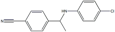 4-{1-[(4-chlorophenyl)amino]ethyl}benzonitrile 结构式