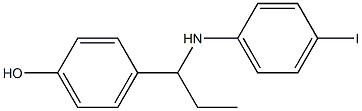 4-{1-[(4-iodophenyl)amino]propyl}phenol 结构式