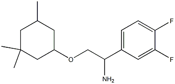 4-{1-amino-2-[(3,3,5-trimethylcyclohexyl)oxy]ethyl}-1,2-difluorobenzene 结构式