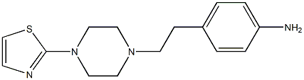 4-{2-[4-(1,3-thiazol-2-yl)piperazin-1-yl]ethyl}aniline 结构式