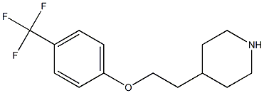 4-{2-[4-(trifluoromethyl)phenoxy]ethyl}piperidine 结构式