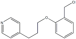 4-{3-[2-(chloromethyl)phenoxy]propyl}pyridine 结构式