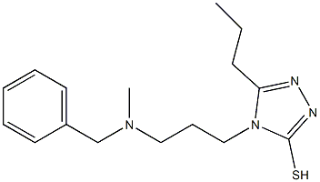 4-{3-[benzyl(methyl)amino]propyl}-5-propyl-4H-1,2,4-triazole-3-thiol 结构式