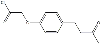 4-{4-[(2-chloroprop-2-enyl)oxy]phenyl}butan-2-one 结构式