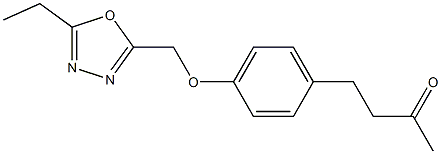 4-{4-[(5-ethyl-1,3,4-oxadiazol-2-yl)methoxy]phenyl}butan-2-one 结构式