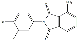 4-amino-2-(4-bromo-3-methylphenyl)-2,3-dihydro-1H-isoindole-1,3-dione 结构式