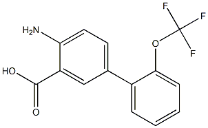 4-amino-2'-(trifluoromethoxy)-1,1'-biphenyl-3-carboxylic acid 结构式