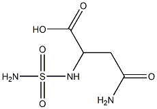 4-amino-2-[(aminosulfonyl)amino]-4-oxobutanoic acid 结构式