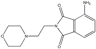 4-amino-2-[2-(morpholin-4-yl)ethyl]-2,3-dihydro-1H-isoindole-1,3-dione 结构式