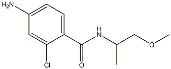 4-amino-2-chloro-N-(1-methoxypropan-2-yl)benzamide 结构式