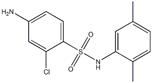 4-amino-2-chloro-N-(2,5-dimethylphenyl)benzene-1-sulfonamide 结构式