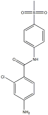4-amino-2-chloro-N-(4-methanesulfonylphenyl)benzamide 结构式