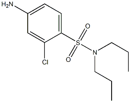 4-amino-2-chloro-N,N-dipropylbenzene-1-sulfonamide 结构式