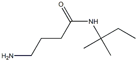 4-amino-N-(1,1-dimethylpropyl)butanamide 结构式