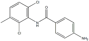 4-amino-N-(2,6-dichloro-3-methylphenyl)benzamide 结构式