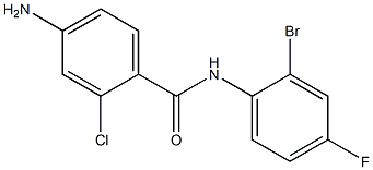 4-amino-N-(2-bromo-4-fluorophenyl)-2-chlorobenzamide 结构式