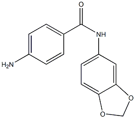 4-amino-N-(2H-1,3-benzodioxol-5-yl)benzamide 结构式