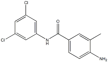 4-amino-N-(3,5-dichlorophenyl)-3-methylbenzamide 结构式