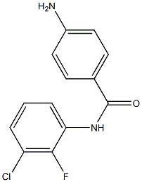 4-amino-N-(3-chloro-2-fluorophenyl)benzamide 结构式