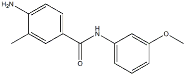 4-amino-N-(3-methoxyphenyl)-3-methylbenzamide 结构式