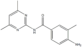 4-amino-N-(4,6-dimethylpyrimidin-2-yl)-3-methylbenzamide 结构式