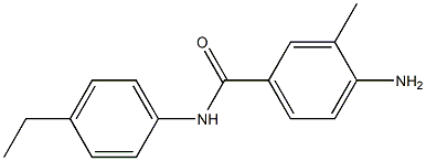 4-amino-N-(4-ethylphenyl)-3-methylbenzamide 结构式