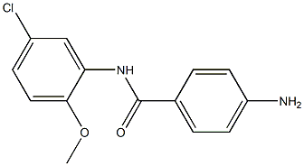 4-amino-N-(5-chloro-2-methoxyphenyl)benzamide 结构式