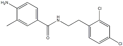 4-amino-N-[2-(2,4-dichlorophenyl)ethyl]-3-methylbenzamide 结构式