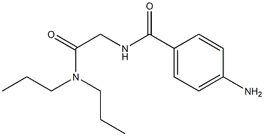 4-amino-N-[2-(dipropylamino)-2-oxoethyl]benzamide 结构式
