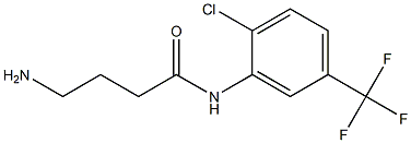 4-amino-N-[2-chloro-5-(trifluoromethyl)phenyl]butanamide 结构式