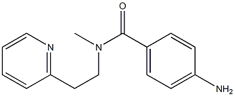 4-amino-N-methyl-N-[2-(pyridin-2-yl)ethyl]benzamide 结构式