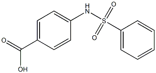 4-benzenesulfonamidobenzoic acid 结构式