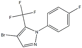 4-bromo-1-(4-fluorophenyl)-5-(trifluoromethyl)-1H-pyrazole 结构式