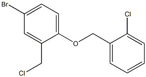 4-bromo-2-(chloromethyl)-1-[(2-chlorophenyl)methoxy]benzene 结构式