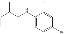 4-bromo-2-fluoro-N-(2-methylbutyl)aniline 结构式