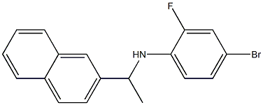 4-bromo-2-fluoro-N-[1-(naphthalen-2-yl)ethyl]aniline 结构式