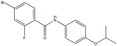 4-bromo-2-fluoro-N-[4-(propan-2-yloxy)phenyl]benzamide 结构式