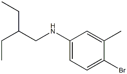 4-bromo-N-(2-ethylbutyl)-3-methylaniline 结构式