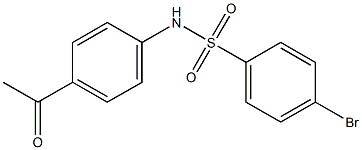 4-bromo-N-(4-acetylphenyl)benzene-1-sulfonamide 结构式