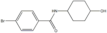 4-bromo-N-(4-hydroxycyclohexyl)benzamide 结构式