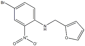 4-bromo-N-(furan-2-ylmethyl)-2-nitroaniline 结构式