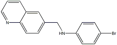 4-bromo-N-(quinolin-6-ylmethyl)aniline 结构式