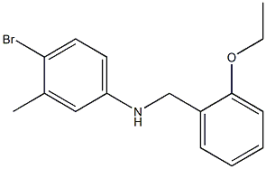 4-bromo-N-[(2-ethoxyphenyl)methyl]-3-methylaniline 结构式