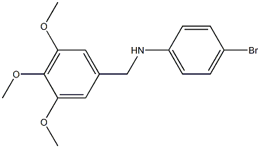 4-bromo-N-[(3,4,5-trimethoxyphenyl)methyl]aniline 结构式